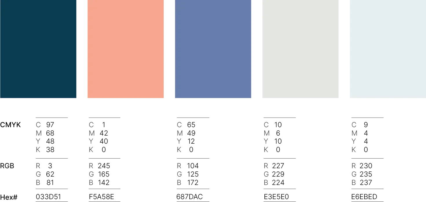 Get Reconnected official colour palette and hex codes