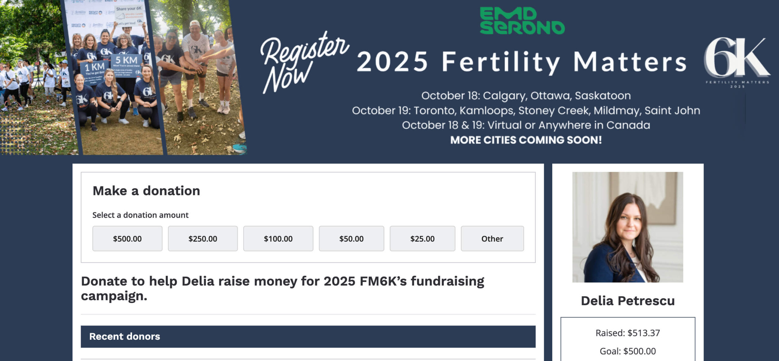Donate to help Delia raise money for 2025 FM6K’s fundraising campaign.