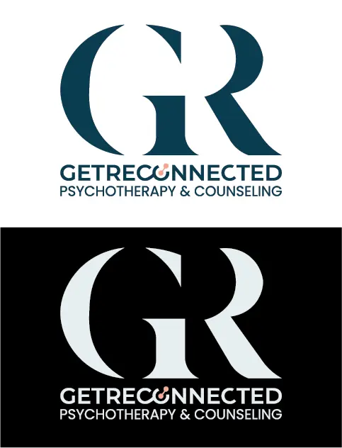 get reconnected logo black white